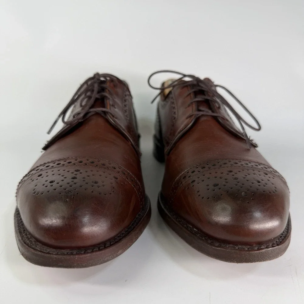 Allen Edmonds 6th Avenue Dress Shoes 10.5 D Chili Ox Blood Cap Toe Brogue 2026